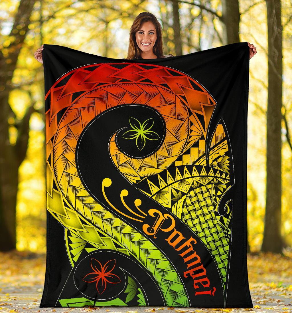 Pohnpei Premium Blanket - Polynesian Decorative Patterns - Polynesian Pride