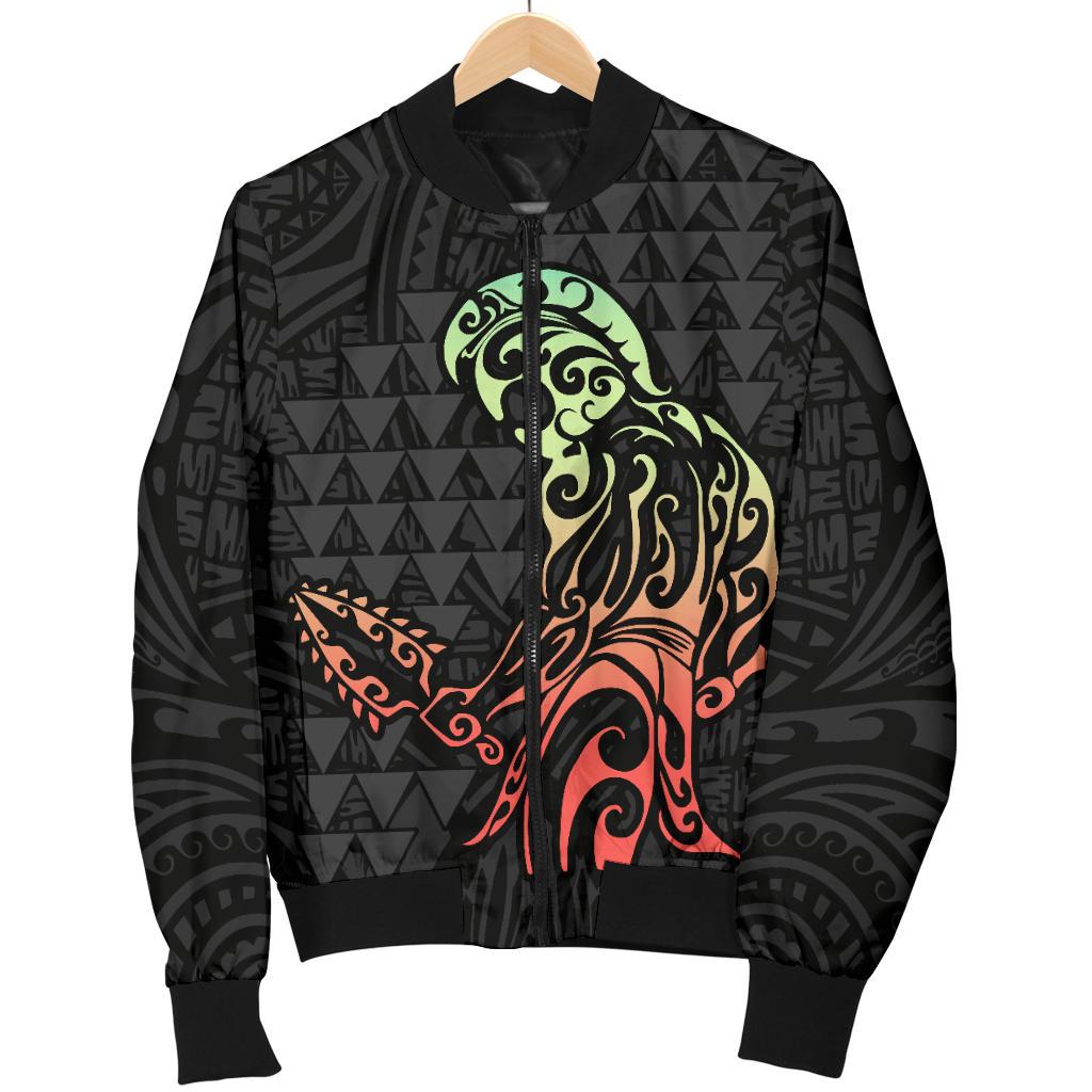 Warrior Helmet Women's Bomber Jacket - Polynesian Pride