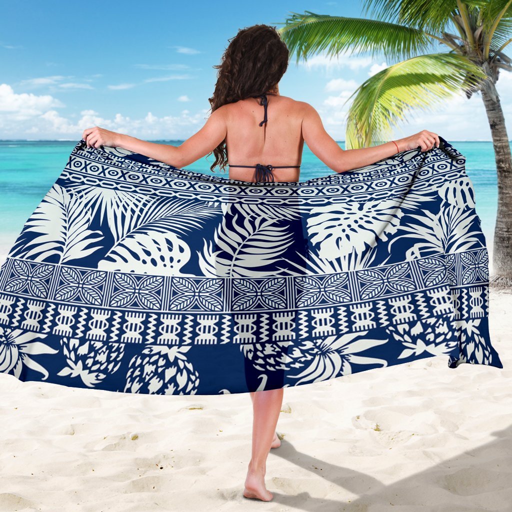 Polynesian Sarong - Hibiscus Tropical Leaves Pattern - Polynesian Pride