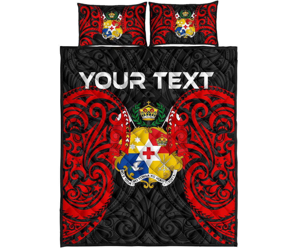 Tonga Polynesian Custom Personalised Quilt Bed Set - Tongan Spirit - Polynesian Pride