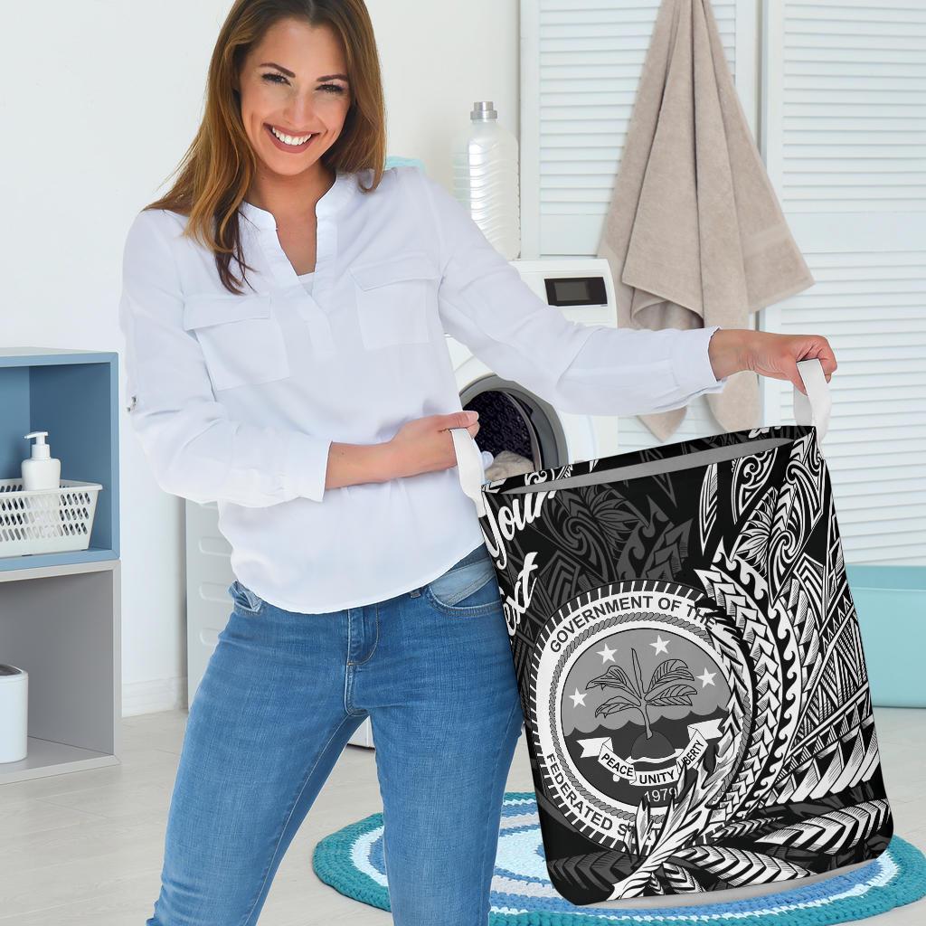 Federated States of Micronesia Laundry Basket - Custom Personalised Wings Style - Polynesian Pride