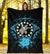 Cook Islands Premium Blanket - Turquoise Hibiscus - Polynesian Pride