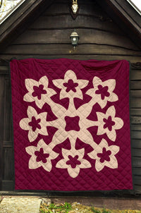 Hawaiian Premium Quilt Royal Pattern - Pink - A1 Style - Polynesian Pride