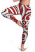 Polynesian Maori Ethnic Ornament Red Hawaii Women's Leggings AH - Polynesian Pride