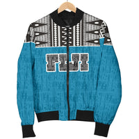 Fiji Women's Bomber Jacket - Polynesian Design - Polynesian Pride