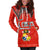 Tonga Hoodie Dress - Tonga Coat of Arms K4 - Polynesian Pride