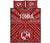 Tonga Quilt Bed Set - Tonga Seal With Polynesian Tattoo Style (Red) - Polynesian Pride