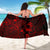 Cook Islands Sarong - Turtle Hibiscus Pattern Red - Polynesian Pride