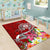 Guam Area Rug - Turtle Plumeria (Red) - Polynesian Pride