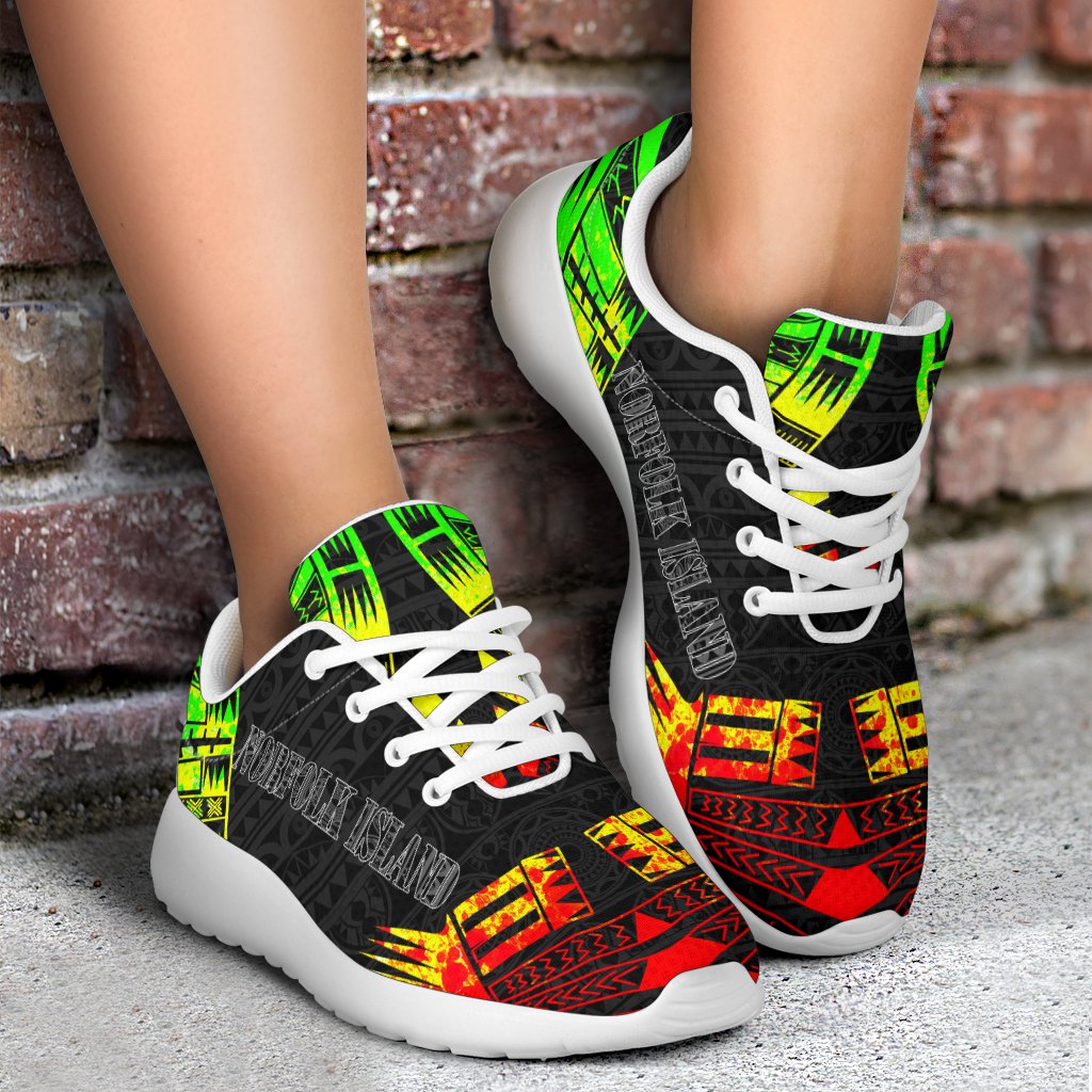 Norfolk Island Sport Sneakers - Polynesian Tattoo Reggae - Polynesian Pride