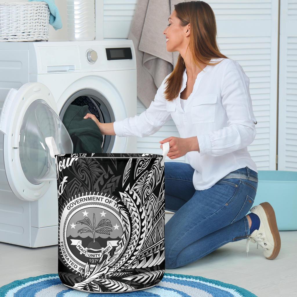 Federated States of Micronesia Laundry Basket - Custom Personalised Wings Style - Polynesian Pride