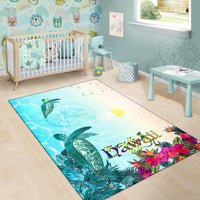 Polynesian Hawaii Rugs - View sea Hawaii with Turtle and Whale - Polynesian Pride