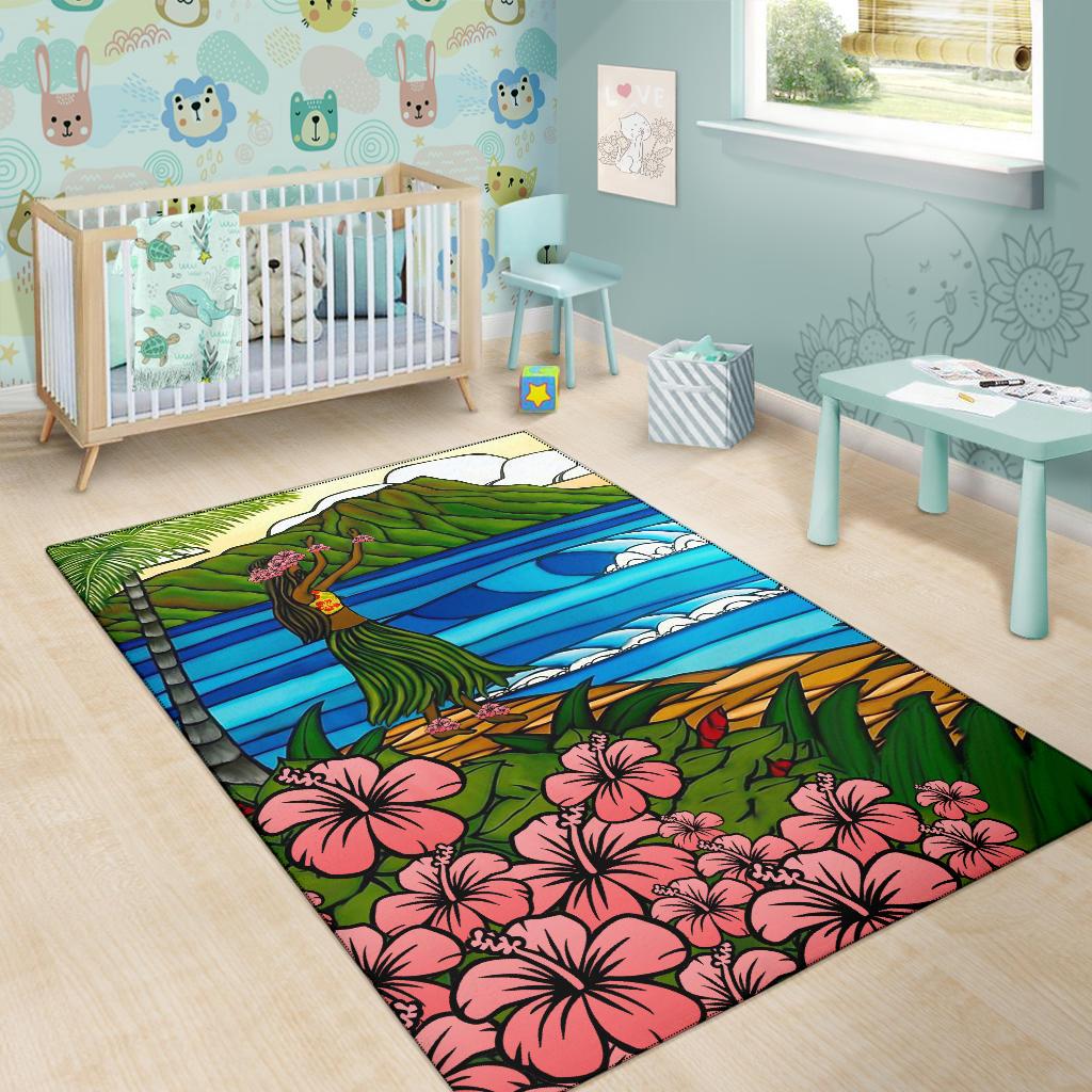 Hula Girl Area Rug - Polynesian Pride