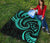 New Zealand Maori Mangopare Premium Quilt Polynesian - Turquoise - Polynesian Pride