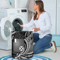 Wallis and Futuna Laundry Basket - Custom Personalised Wings Style - Polynesian Pride