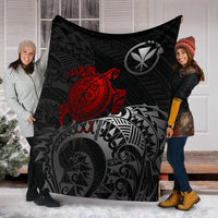 Polynesian Hawaii Premium Blanket - Polynesian Turtle (Red) - Polynesian Pride