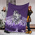 Maori Manaia The Blue Sea Premium Blanket, Purple - Polynesian Pride