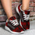 Norfolk Island Sport Sneakers - Polynesian Tattoo Red - Polynesian Pride