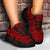 Polynesian Kakau Turtle Red Chunky Sneakers - Polynesian Pride