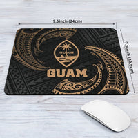 Guam Polynesian Mouse Pad - Gold Tribal Wave - Polynesian Pride