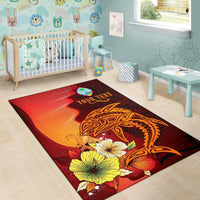 Guam Custom Personalised Area Rugs - Tribal Tuna Fish - Polynesian Pride
