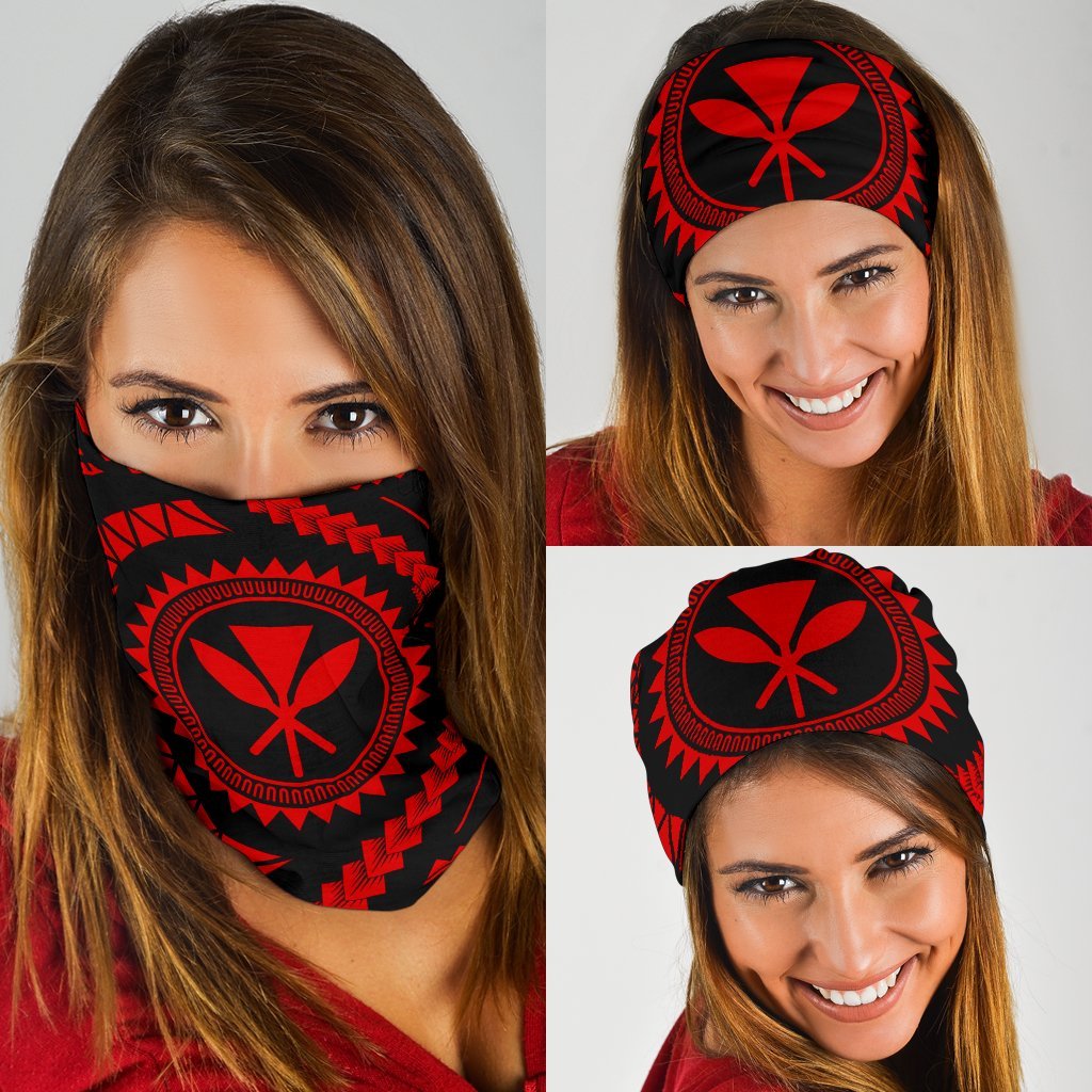 Hawaiian Kanaka Maoli Red Bandana 3 - Pack - Polynesian Pride