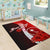 Chuuk Polynesian Custom Personalised Area Rug - Coat Of Arm With Hibiscus - Polynesian Pride