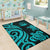 Wallis and Futuna Area Rug - Turquoise Tentacle Turtle - Polynesian Pride