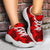 Polynesian Turtle Palm And Sea Pebbles Red Chunky Sneakers - Polynesian Pride