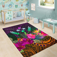 Kosrae Area Rug - Summer Hibiscus - Polynesian Pride