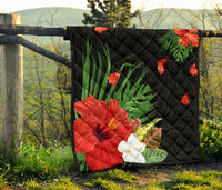 Hawaii Hibiscus Polynesian Premium Quilt - Polynesian Pride