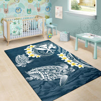 Hawaii Turtle Plumerian Polynesian Rug - Sease Style - Polynesian Pride