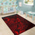 Chuuk Area Rugs Turtle Hibiscus Red - Polynesian Pride