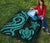 Nauru Premium Quilt - Turquoise Tentacle Turtle - Polynesian Pride