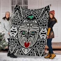 Integrity Maori Ta Moko Premium Blanket Kiwi and Paua - Polynesian Pride