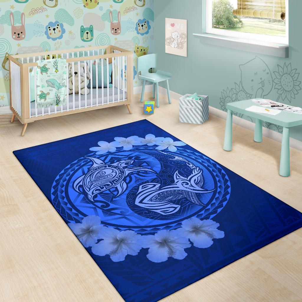 Hawaii Turtle Sea Cotral Polynesian Rug - Polynesian Pride