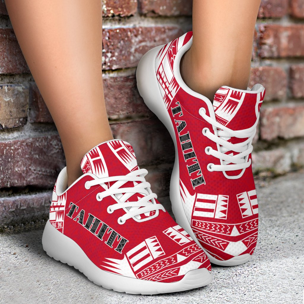 Tahiti Sport Sneakers - Polynesian Tattoo Flag - Polynesian Pride