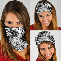 Polynesian Tattoo White Unisex Bandana - Polynesian Pride