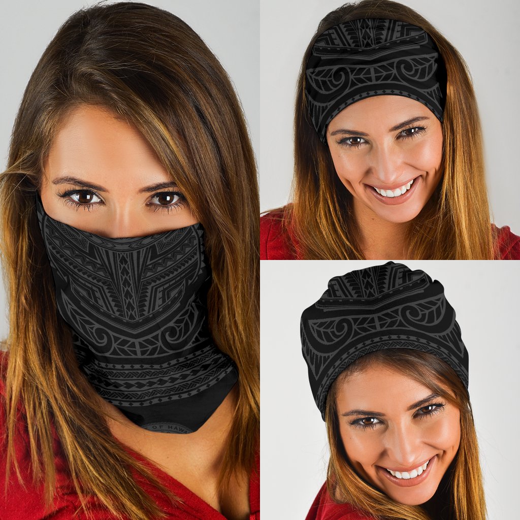 Hawaii State Bandana 3-Pack Nation Warrior Gray One Size Gray - Polynesian Pride