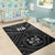 Fiji Area Rug - Fiji Seal With Polynesian Tattoo Style (Black) - Polynesian Pride