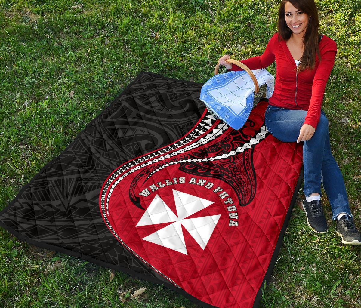 Wallis And Futuna Premium Quilt Kanaloa Tatau Gen WF - Polynesian Pride