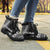 Norfolk Island Leather Boots - Polynesian Black Chief Version - Polynesian Pride