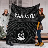 Vanuatu Premium Blanket - Vanuatu Seal With Polynesian Tattoo Style - Polynesian Pride