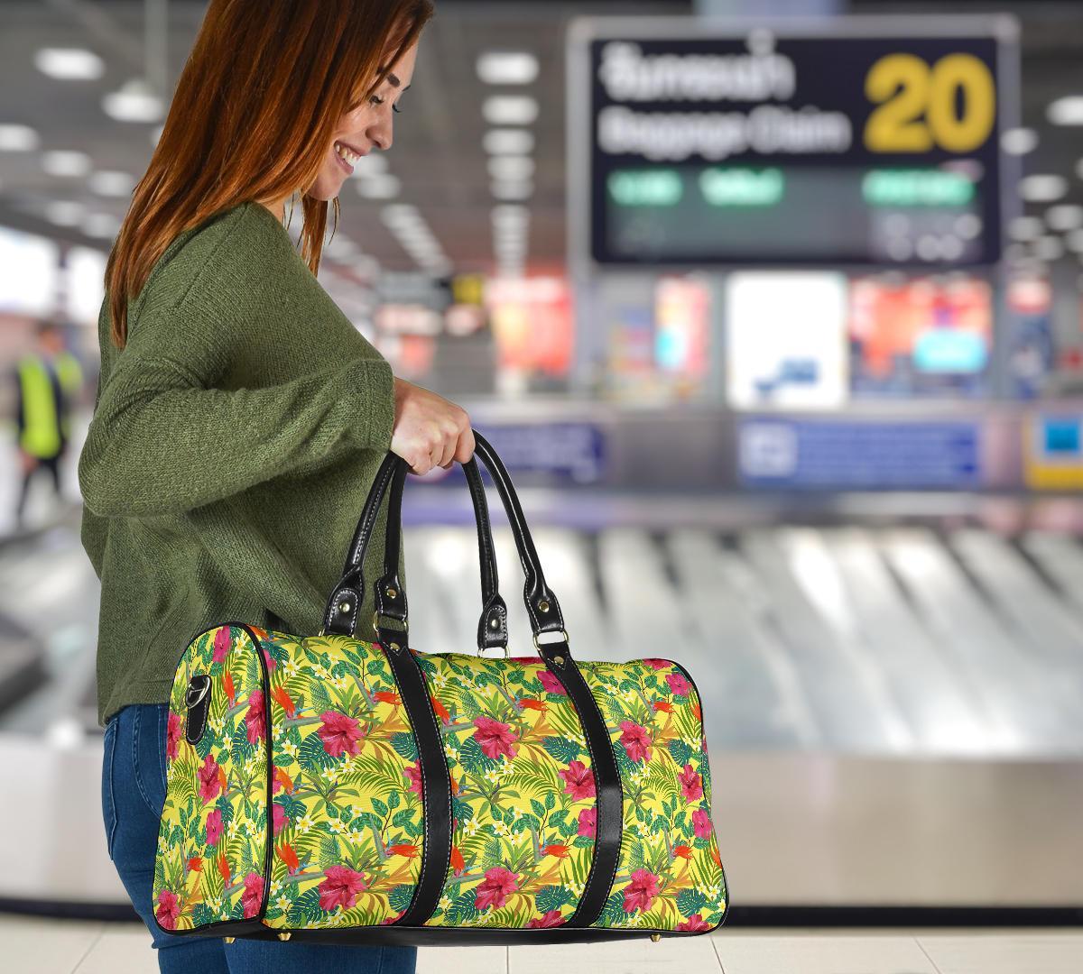 Hawaii Tropical Leaves And Flowers Hawaii Travel Bag - Polynesian Pride