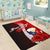 Philippines Polynesian Custom Personalised Area Rug - Coat Of Arm With Hibiscus - Polynesian Pride