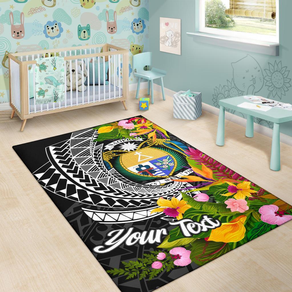 Nauru Area Rug - Custom Personalised Seal Spiral Polynesian Patterns - Polynesian Pride