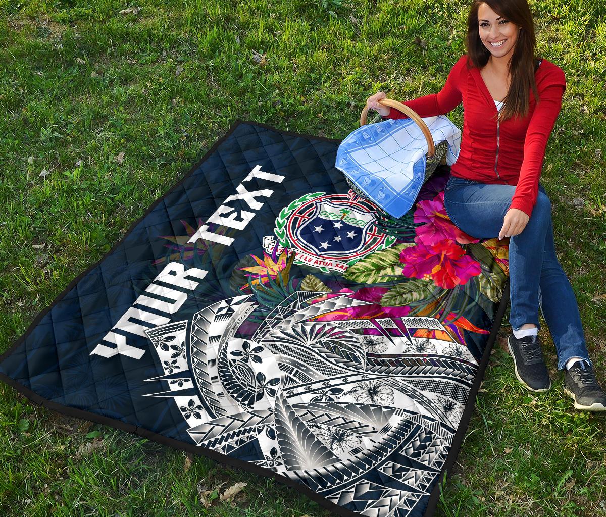 Samoa Custom Personalised Premium Quilt - Summer Vibes - Polynesian Pride