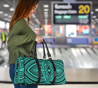 Polynesian Seamless Turquoise Hawaii Travel Bag - Polynesian Pride