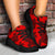 Polynesian Turtle Palm And Sea Pebbles Red Chunky Sneakers - Polynesian Pride