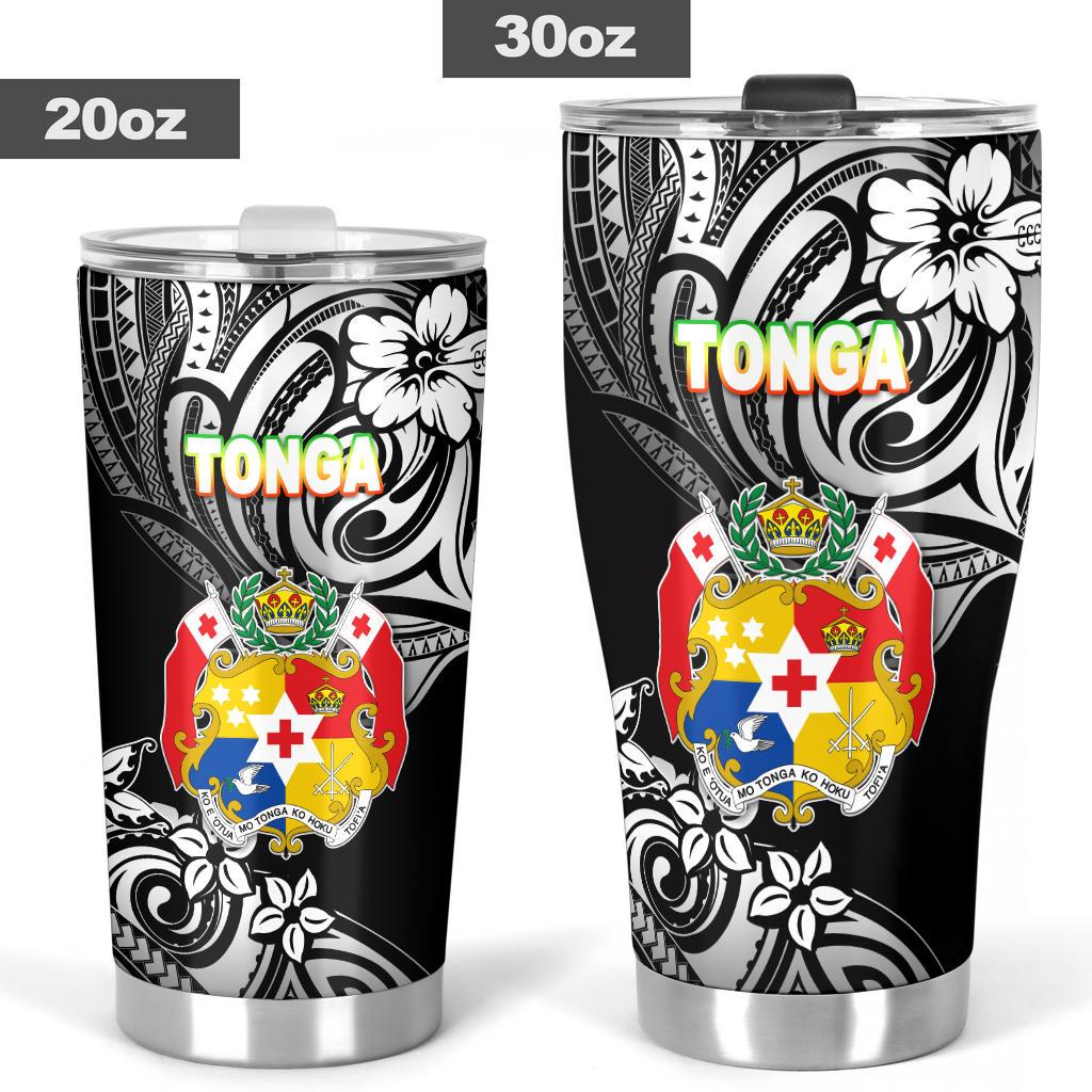 Mate Ma'a Tonga Rugby Tumbler Polynesian Unique Vibes - Black - Polynesian Pride
